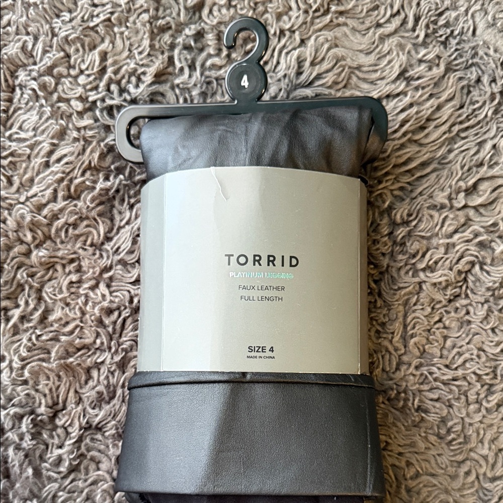 Torrid Platinum Legging Faux Leather Full Length